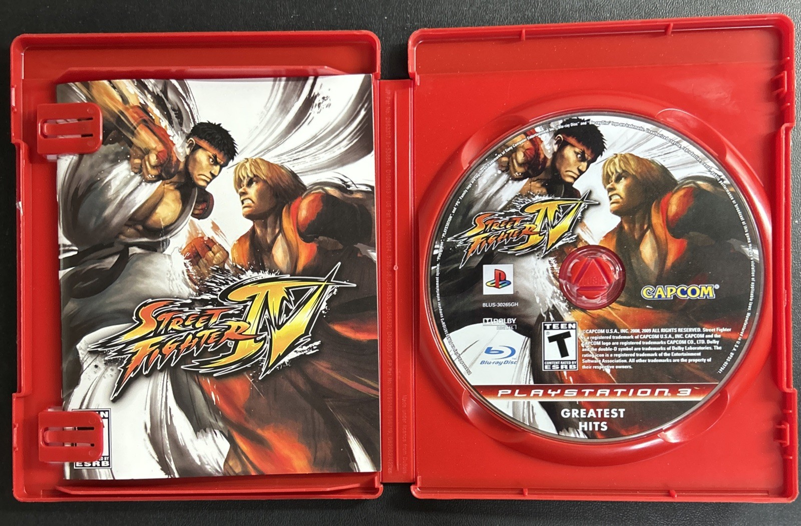 Street Fighter IV (2009 PS3) Greatest Hits COMPLETE IN BOX LIGHTLY USED