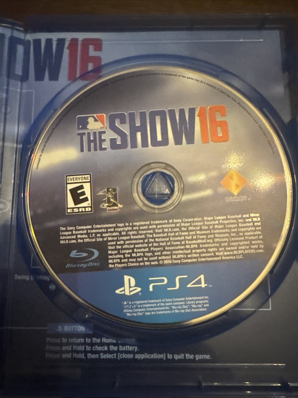 MLB: The Show 16 (Sony PlayStation 4, 2016)