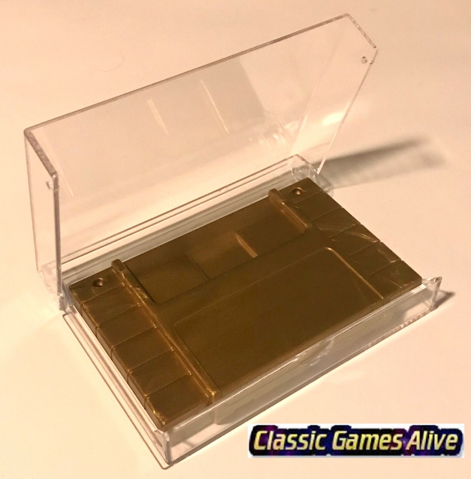 Best Nintendo SNES Video Game Cartridge Display Case (Highest quality plastic)