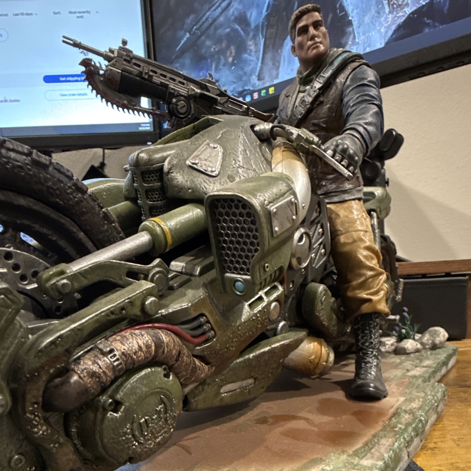 Gears of War 4 limited collectors edition Xbox JD Fenix Outsider Bike Statue