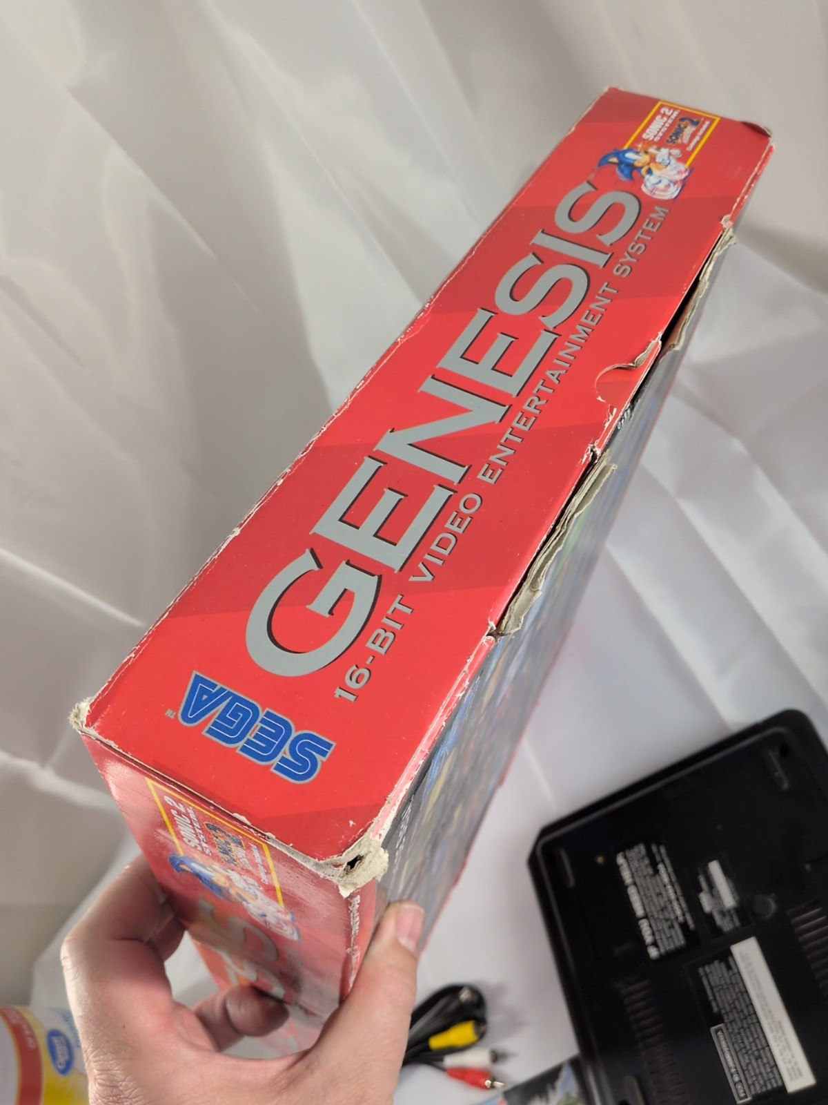 Sega Genesis Model 2 Console W/ 3 Games & Original Box Tested Works Toy Story…