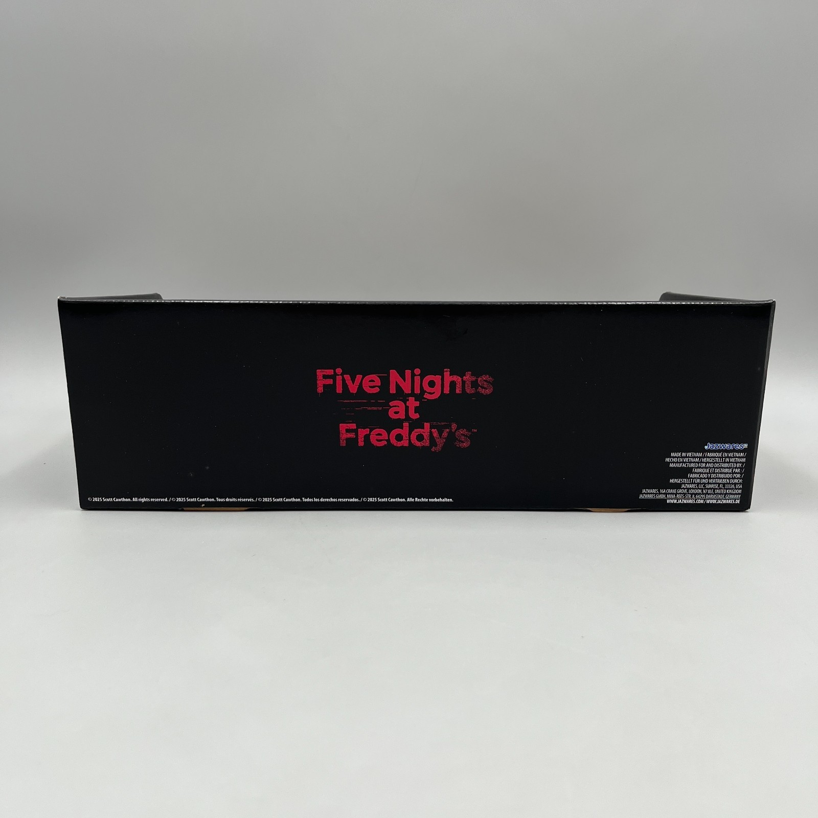 Jazwares FNAF 2025 4″ Mini Plush GLOW EYES Complete Set of 5 & Display Case Box