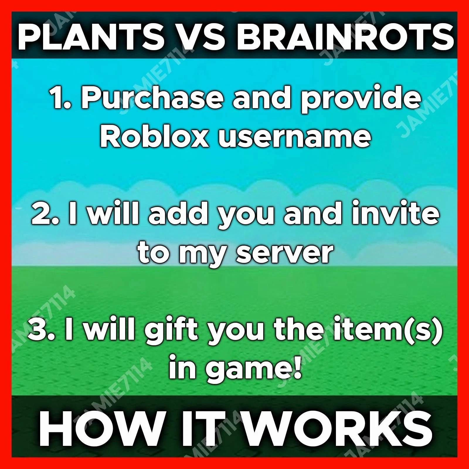 PLANTS VS BRAINROTS 🌻 ALL PLANTS & BRAINROTS‼️CHEAP & FAST SERVICE ‼️
