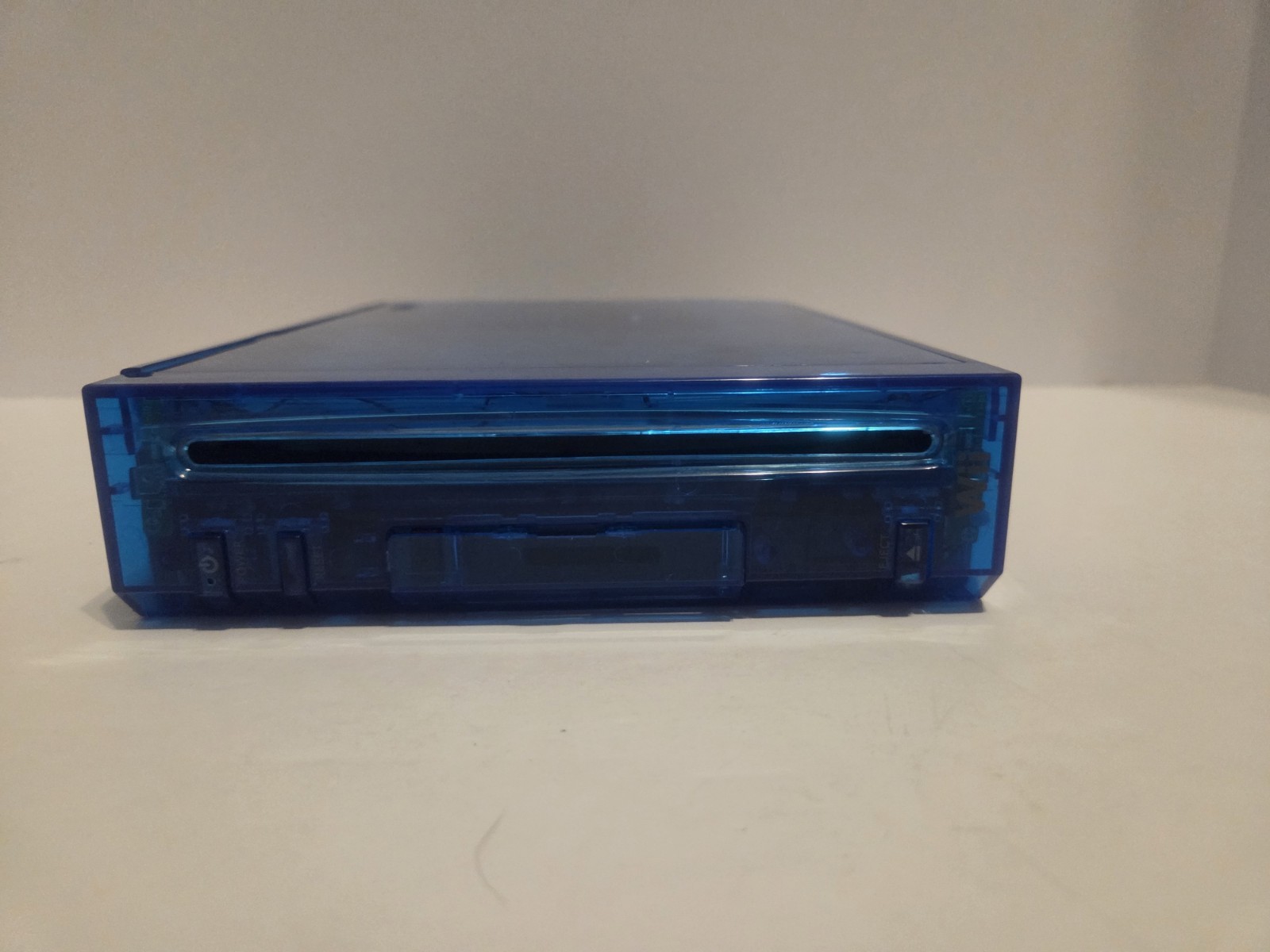 Nintendo Wii Blue Transparent Shell Home Console with Internet Browsing, USB