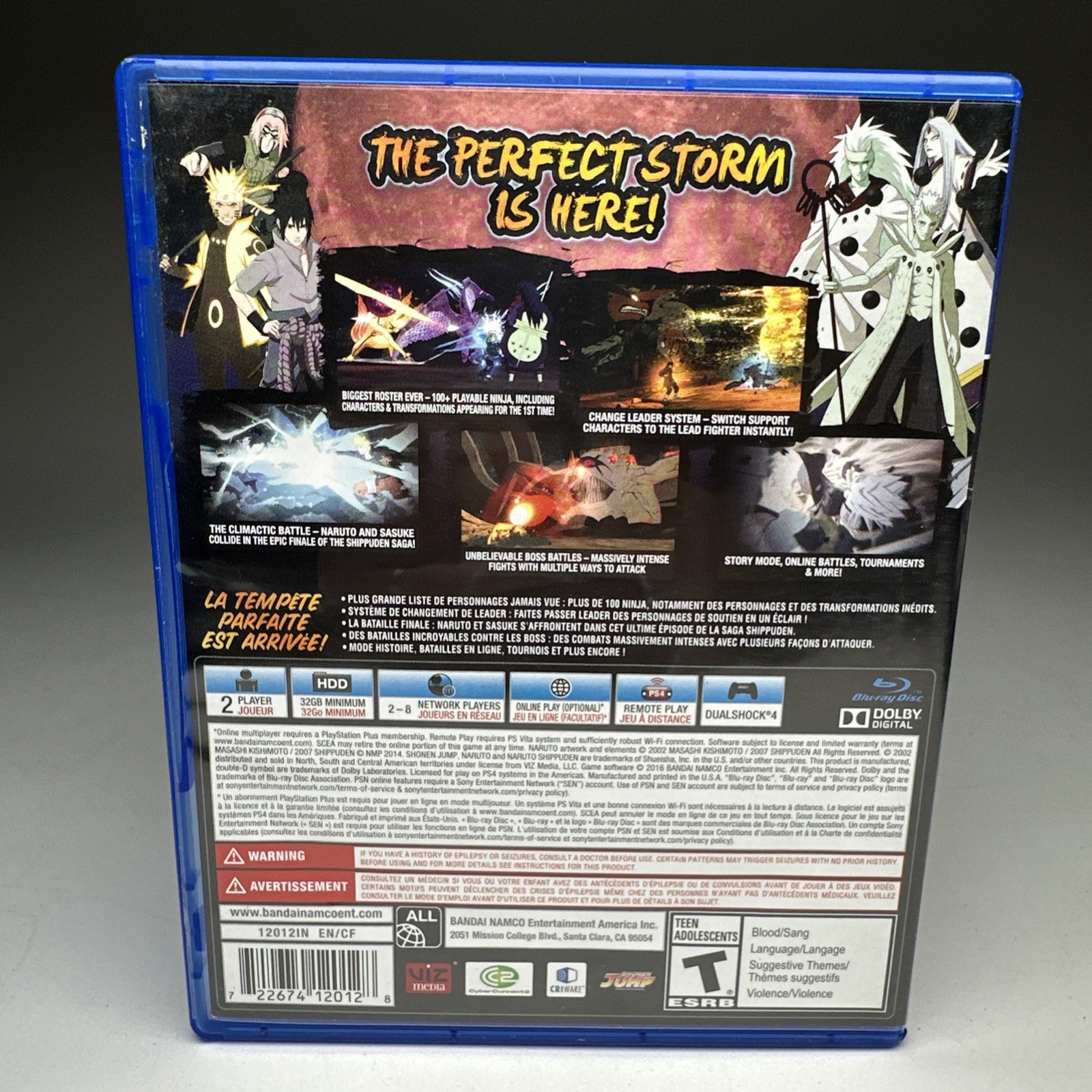 Naruto Shippuden Ultimate Ninja Storm 4 (Sony PlayStation 4 PS4, 2016)