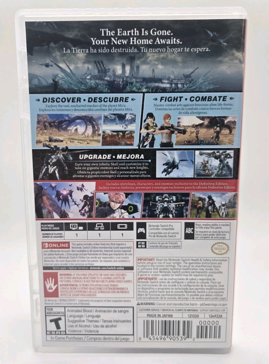 Xenoblade Chronicles X: Definitive Edition (Nintendo Switch, 2025) Complete CIB
