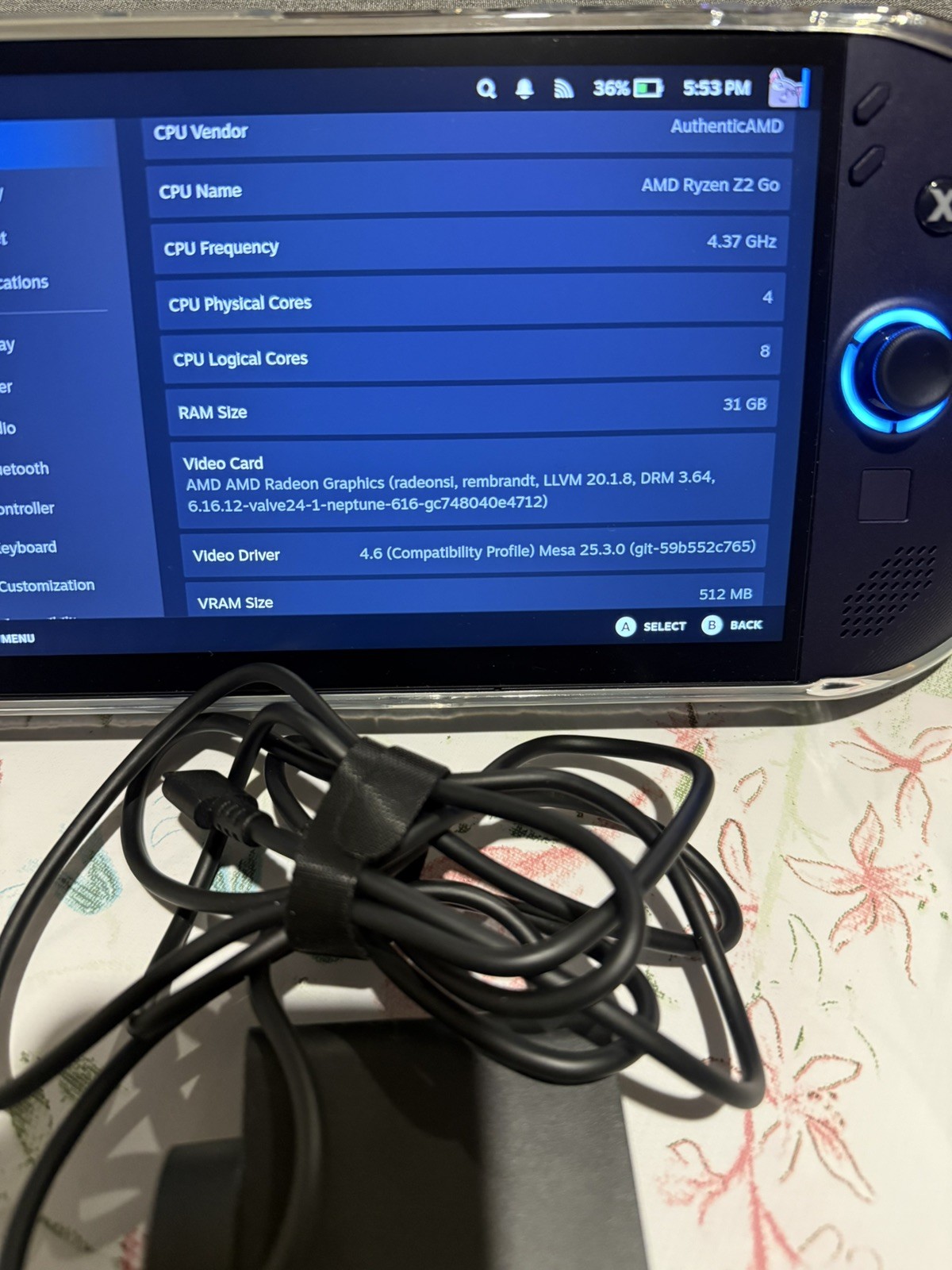 Lenovo Legion Go S Z2 32GB RAM 1TB SSD nebula