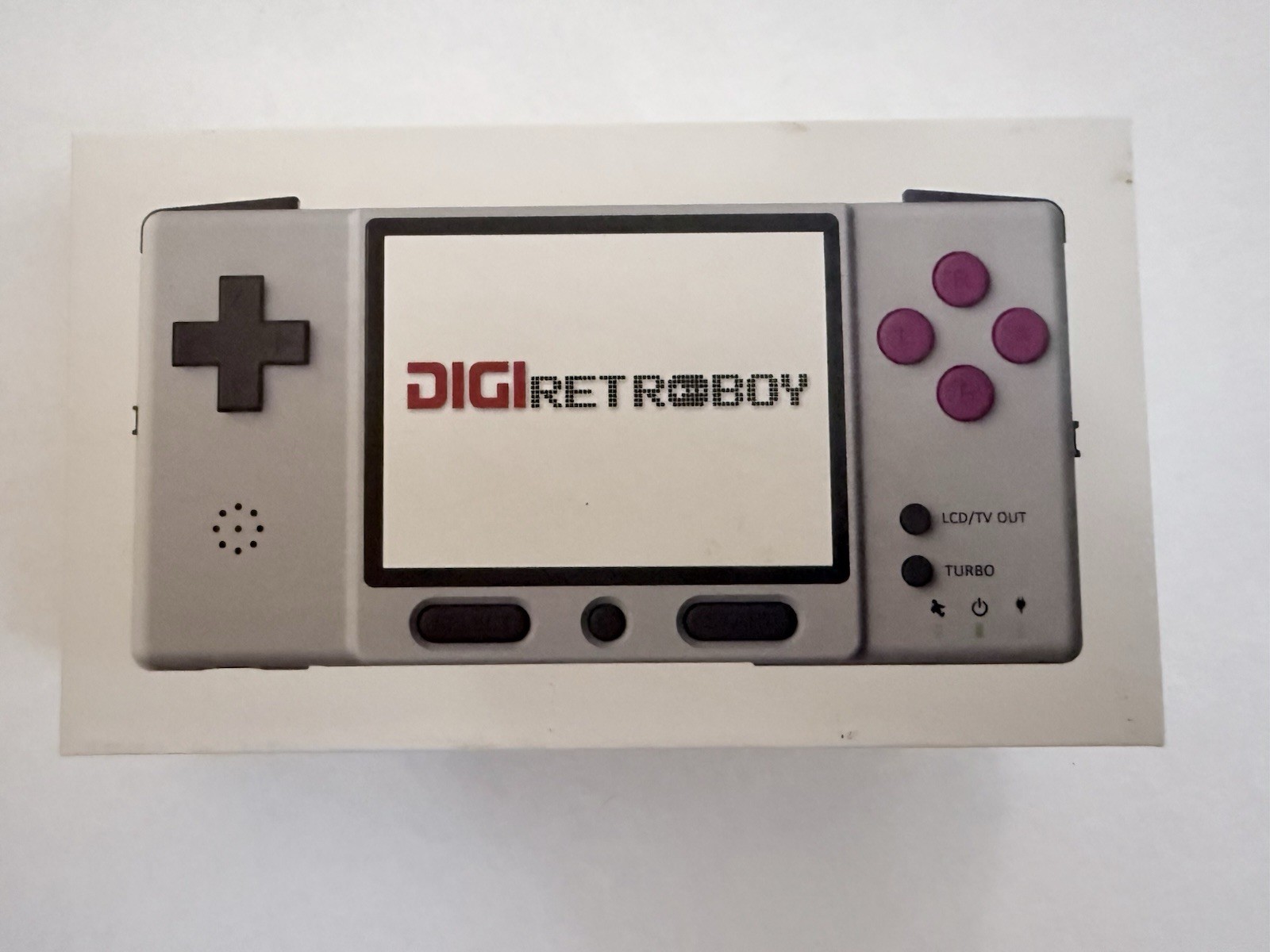 DIGI RetroBoy Handheld Console for Game Boy Advance Turbo 480p RCA Gray