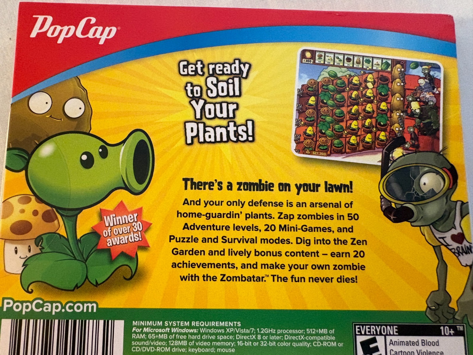 Plants Vs Zombies PVZ Original Rare Sealed for PC & MAC