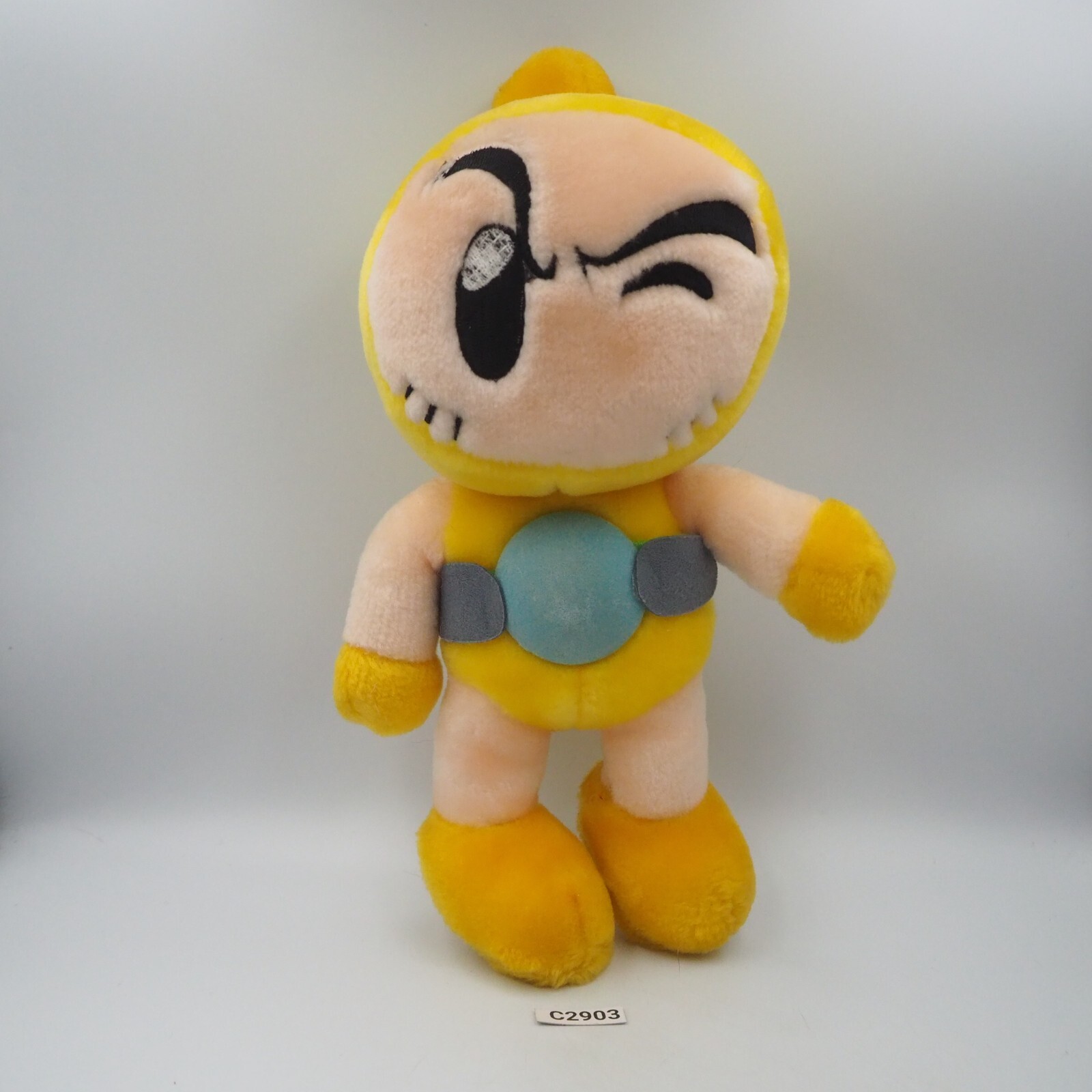 Bomberman Yellow C2903 Tai Seng 1998 Singapore Plush 9″ Toy Doll Japan