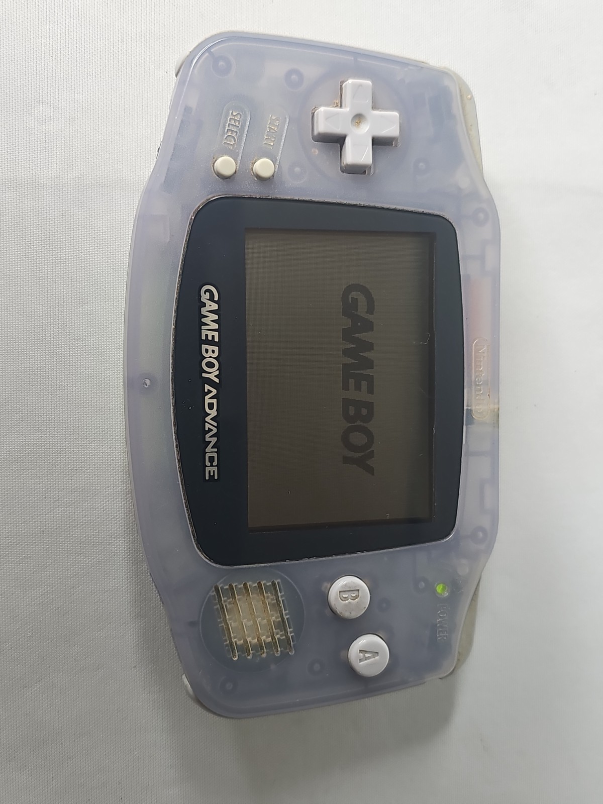 Nintendo Game Boy Advance Handheld Gaming Console Clear Glacier Gray | AGB-001