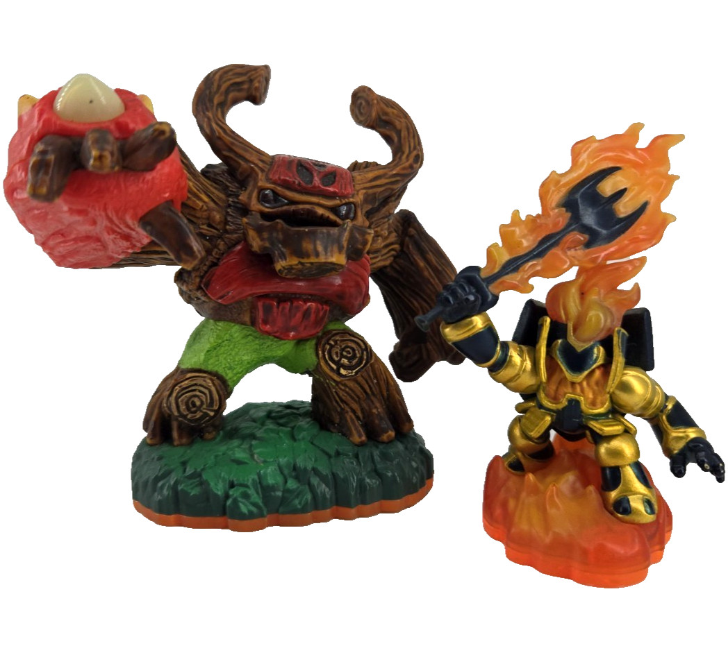 Skylanders Giants Series 2 Figure Lot Of 8 Spyro Drobot Double Trouble