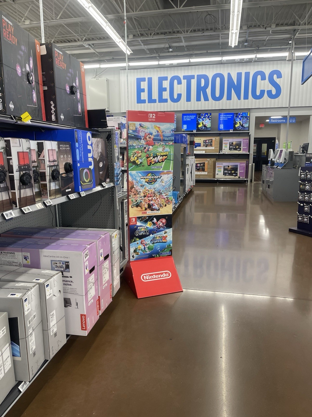 Pokémon Pokopia / Mario Tennis Fever 5FT Vertical Display Walmart- 2026