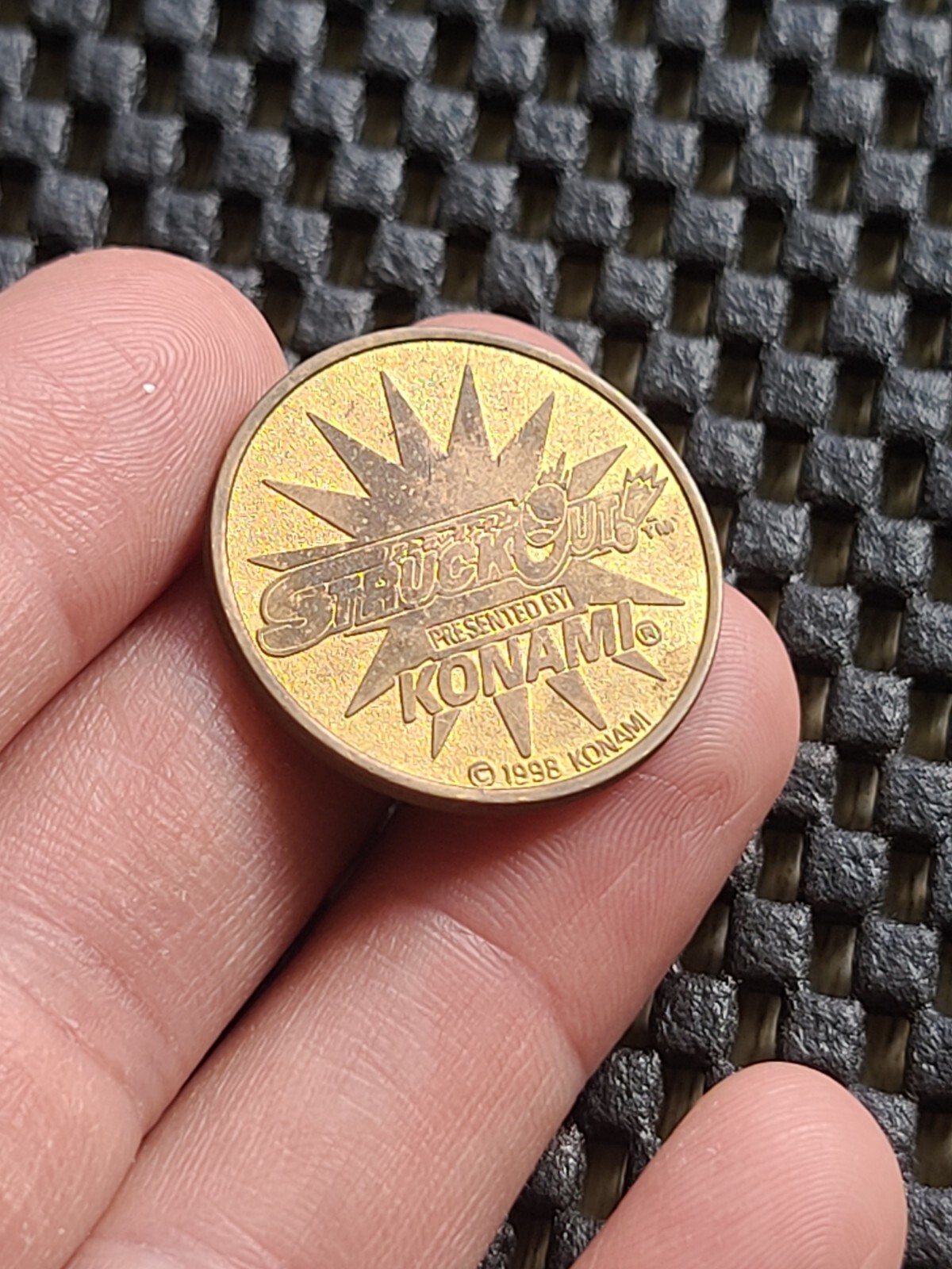 Konami Arcade coin token medal Muscle Ranking rare promo Baseball GBA retro SNES