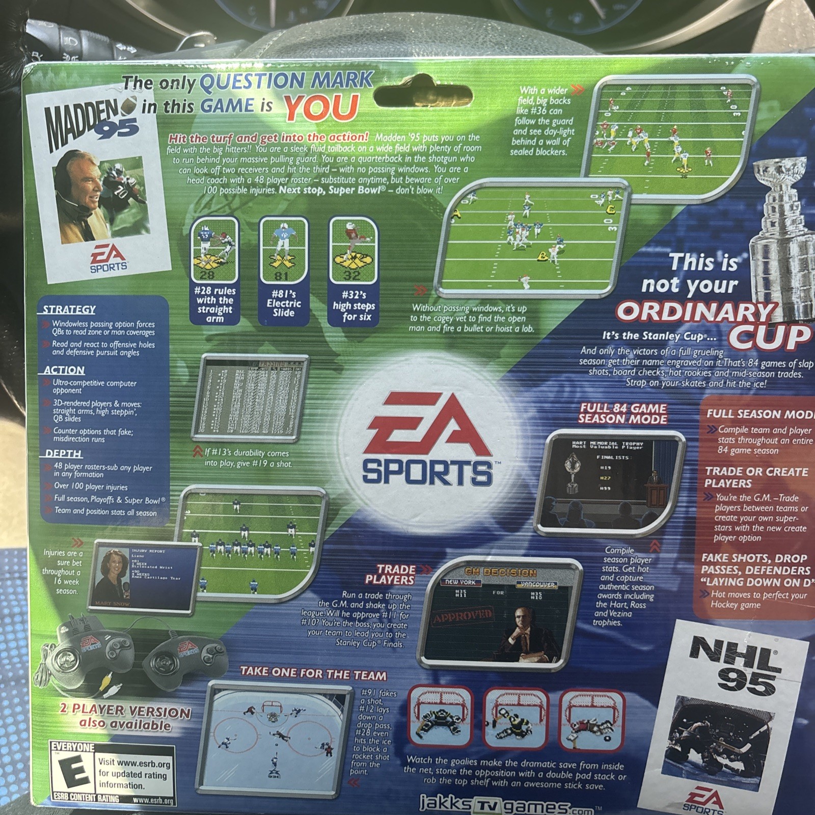 EA Sports John Madden 95 NFL NHL Plug and Play Football In Your TV Game System