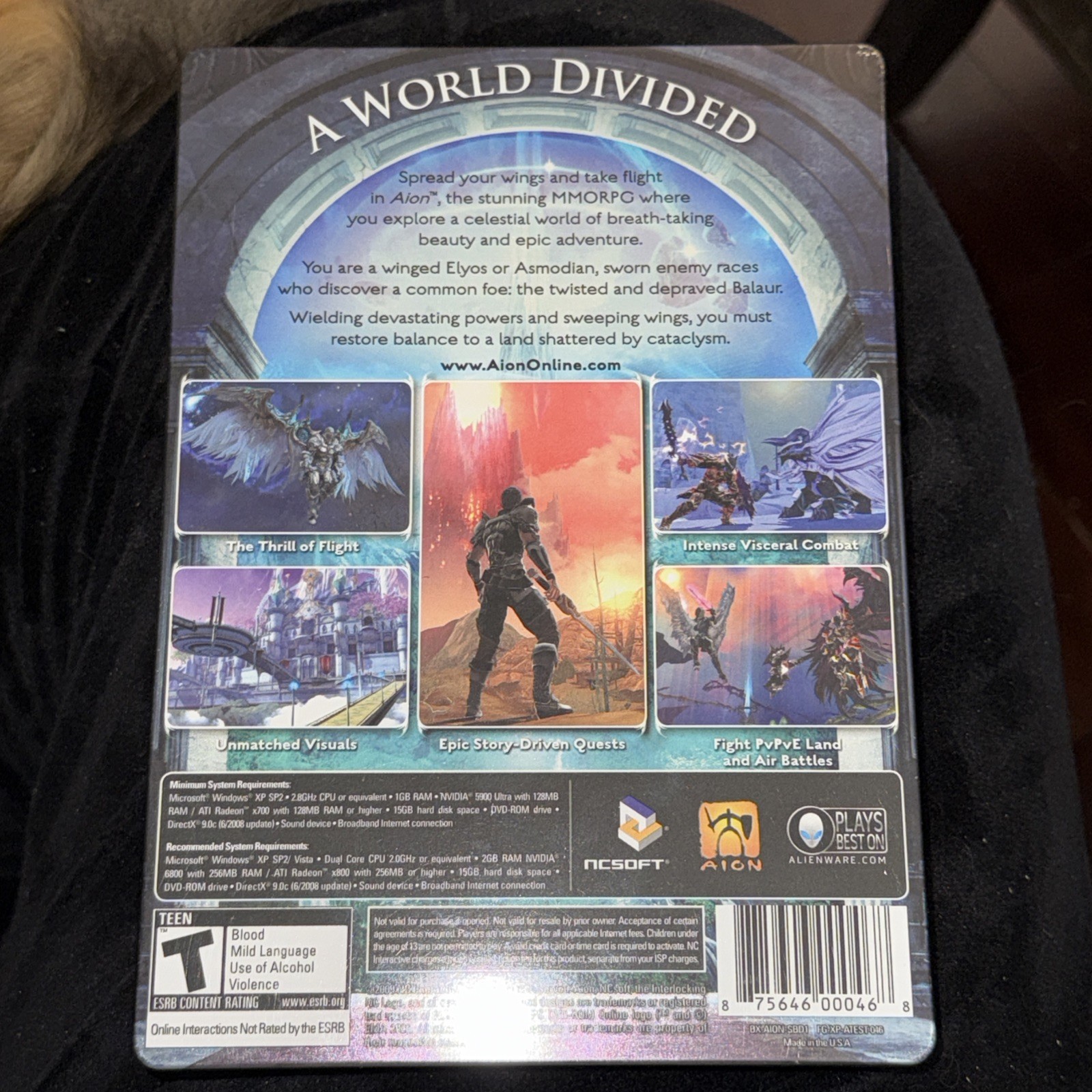 CIB -Aion – PC (SteelBook Edition) | Complete w/ Manual & Inserts | NCsoft MMO