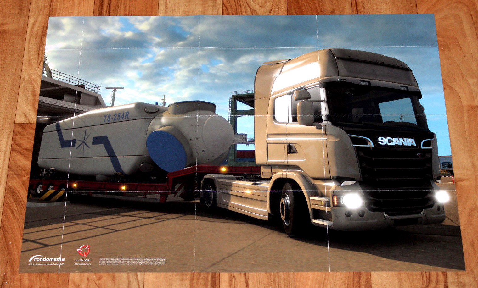 Euro Truck Simulator 2 Titanium-Edition Rare Poster / Map 60x42cm