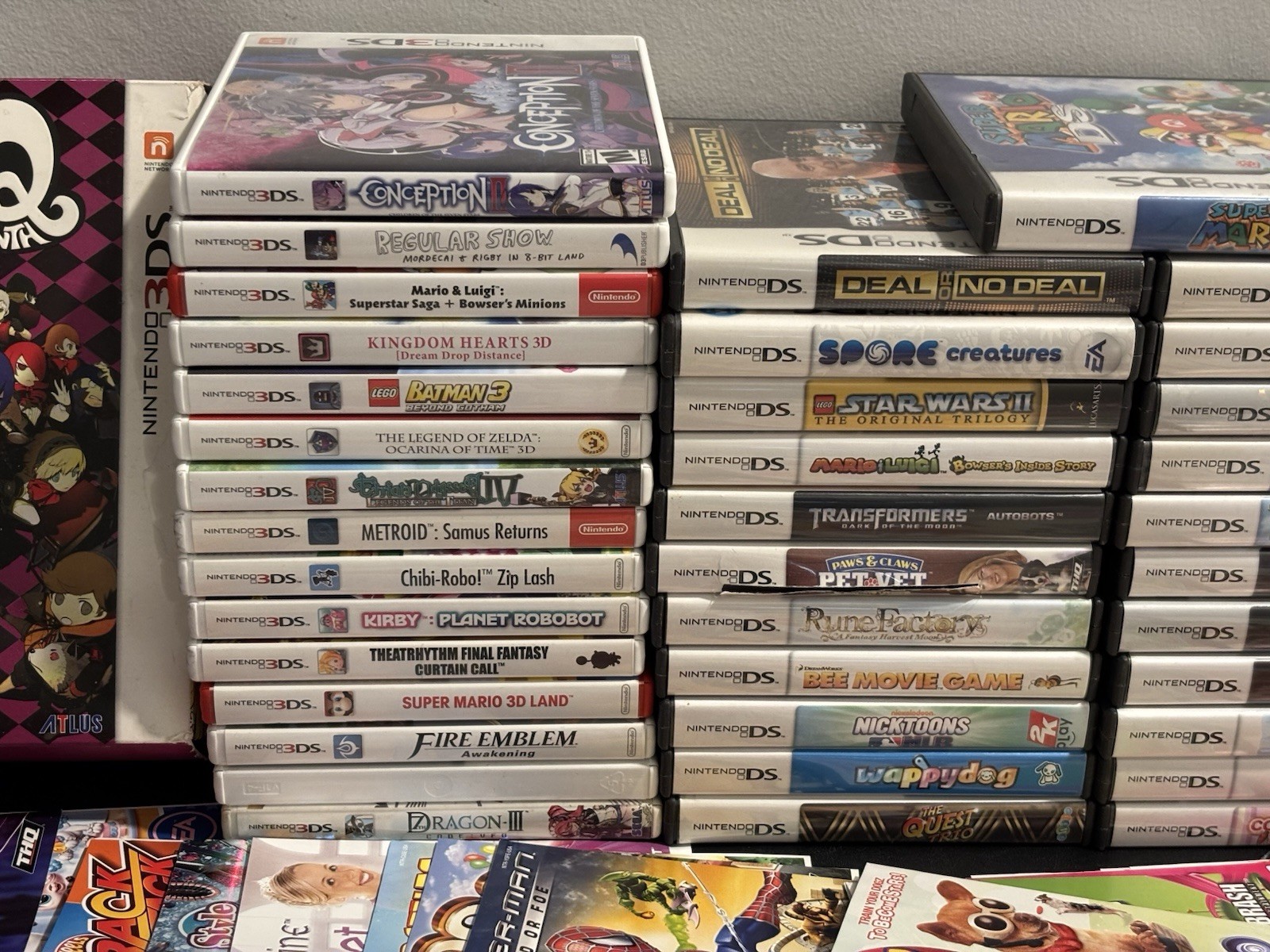 Massive Lot 100s of Nintendo DS & 3DS Cases Manuals Inserts & Cover Art Pokemon