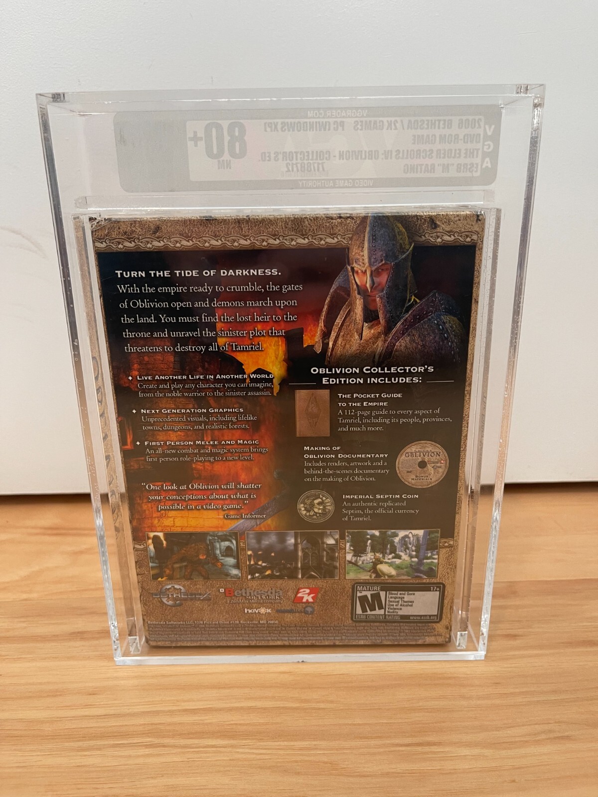 Elder Scrolls Oblivion Collectors Edition VGA 80+ Big Box PC