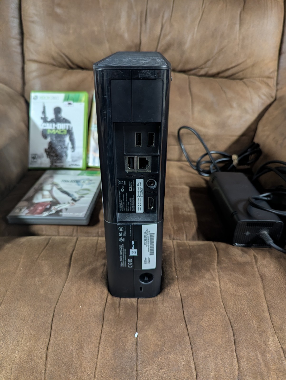 Microsoft Xbox 360 E 250GB Console Cables Bundle Games Tested