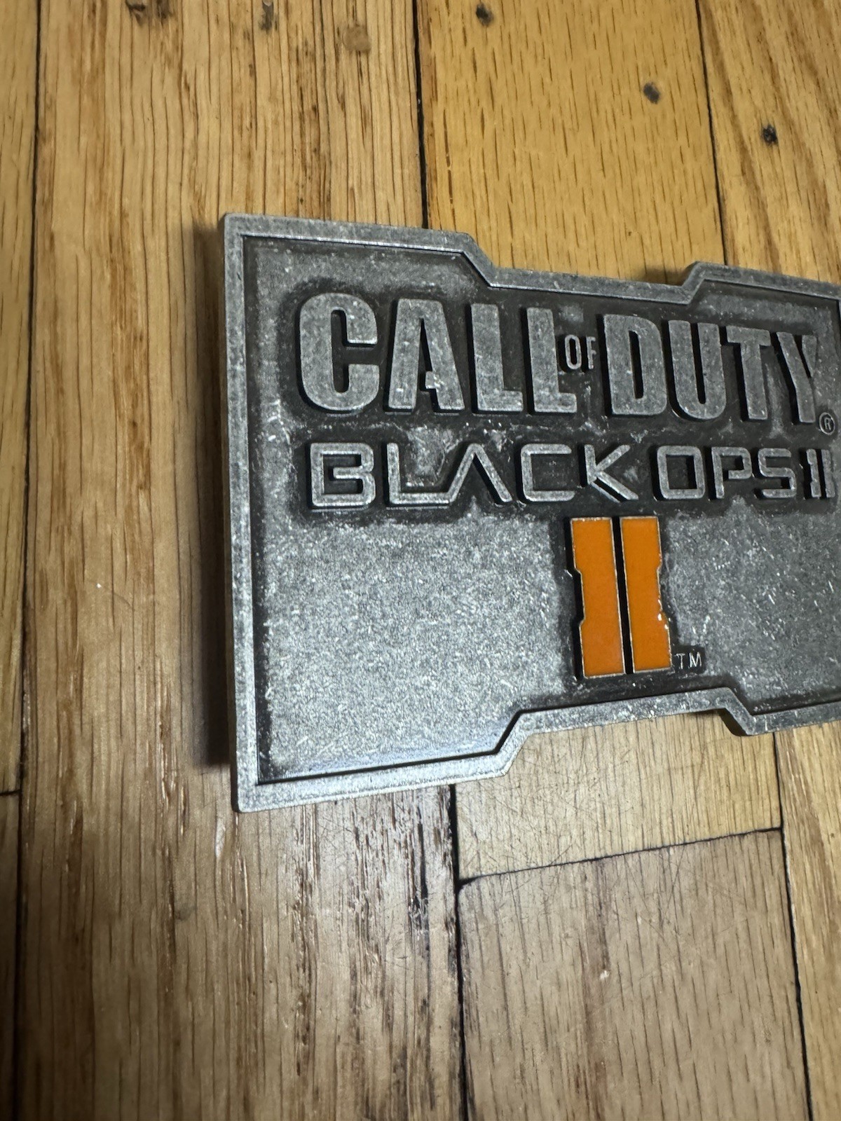 Vtg 2012 Activision Video Game Call of Duty Black Ops II Metal Belt Buckle Promo