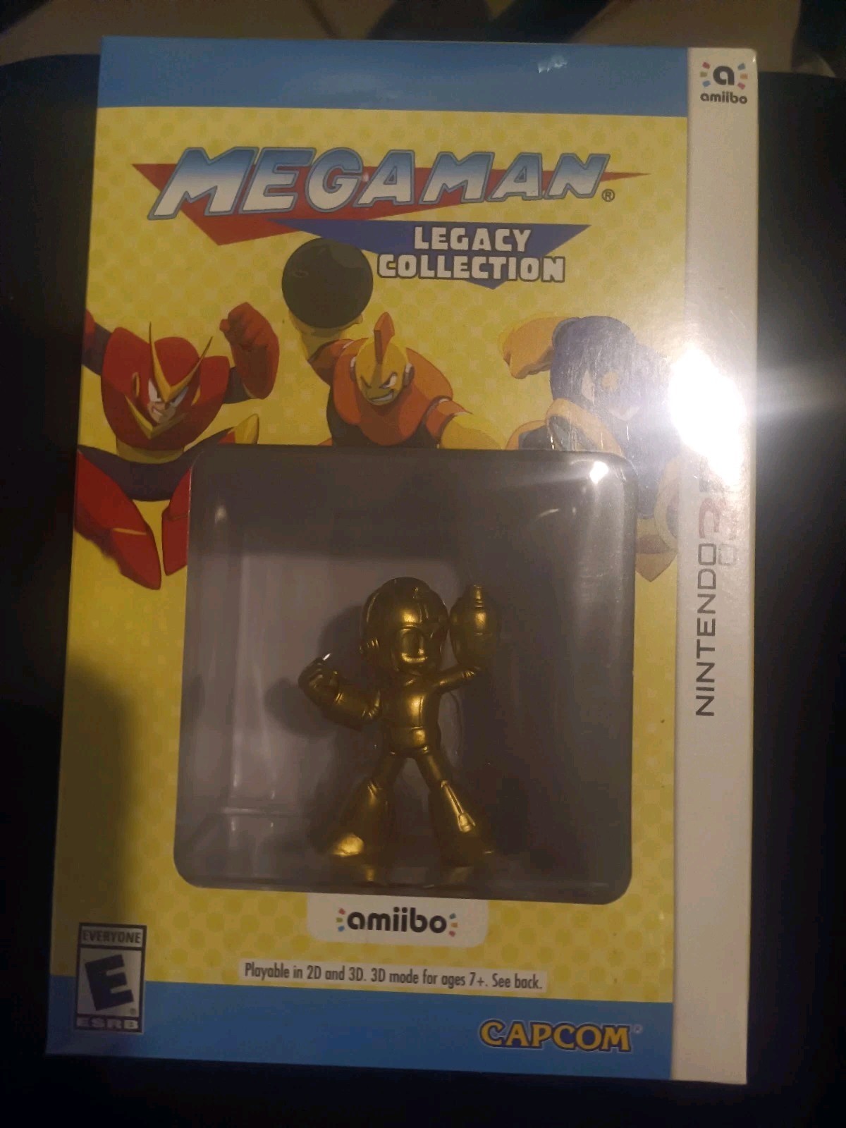 Sealed Mega Man Legacy Collection: Collector’s Edition Nintendo 3DS Gold Amiibo