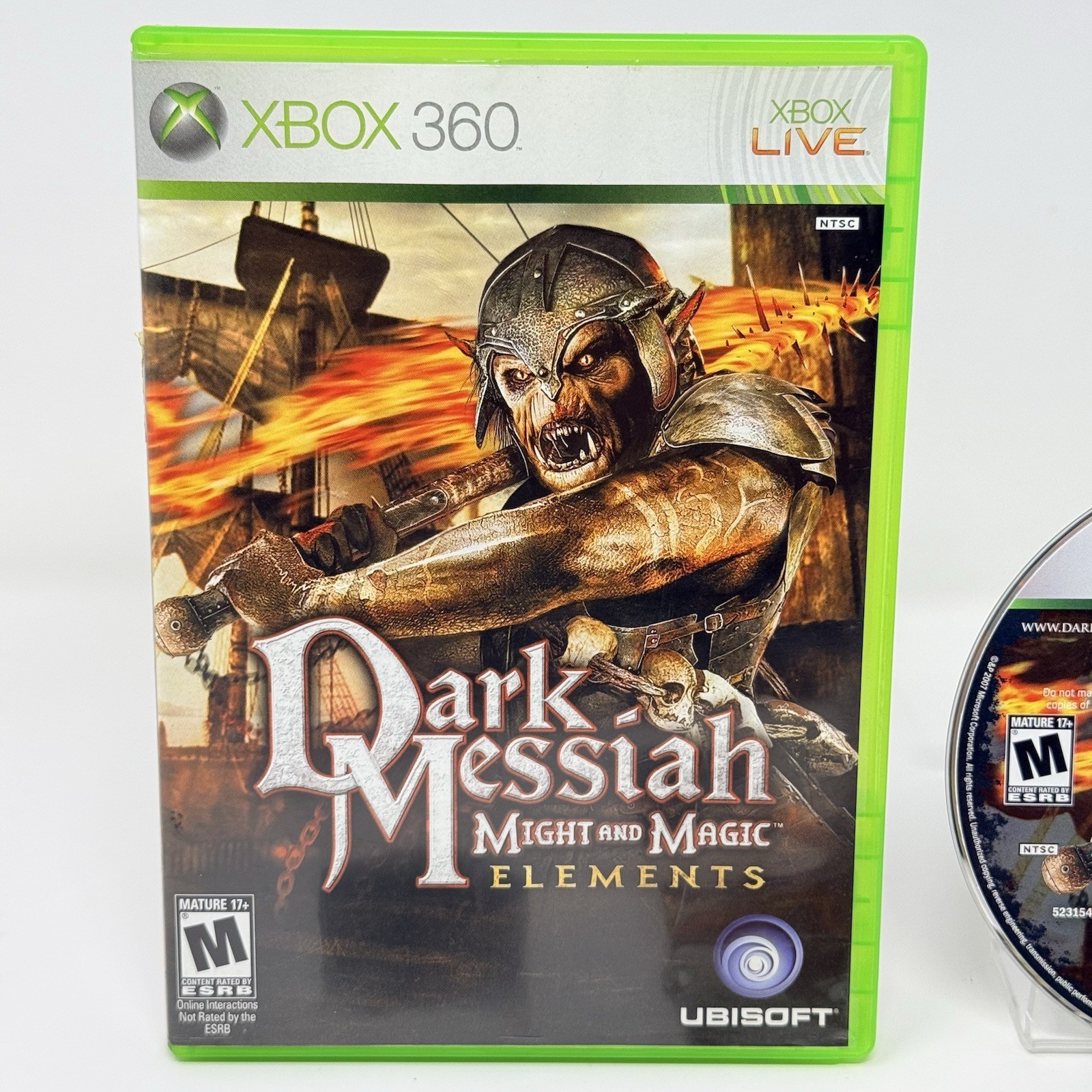 Dark Messiah Might and Magic Elements Microsoft Xbox 360 Complete CIB Tested
