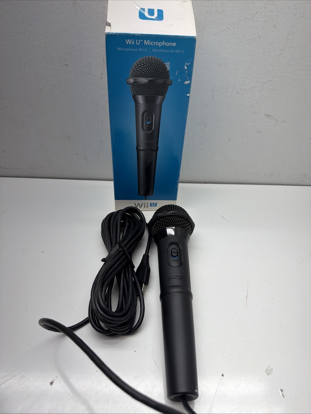 Nintendo Wii U Microphone WUP-021 Wired USB Tested and Working Open Box