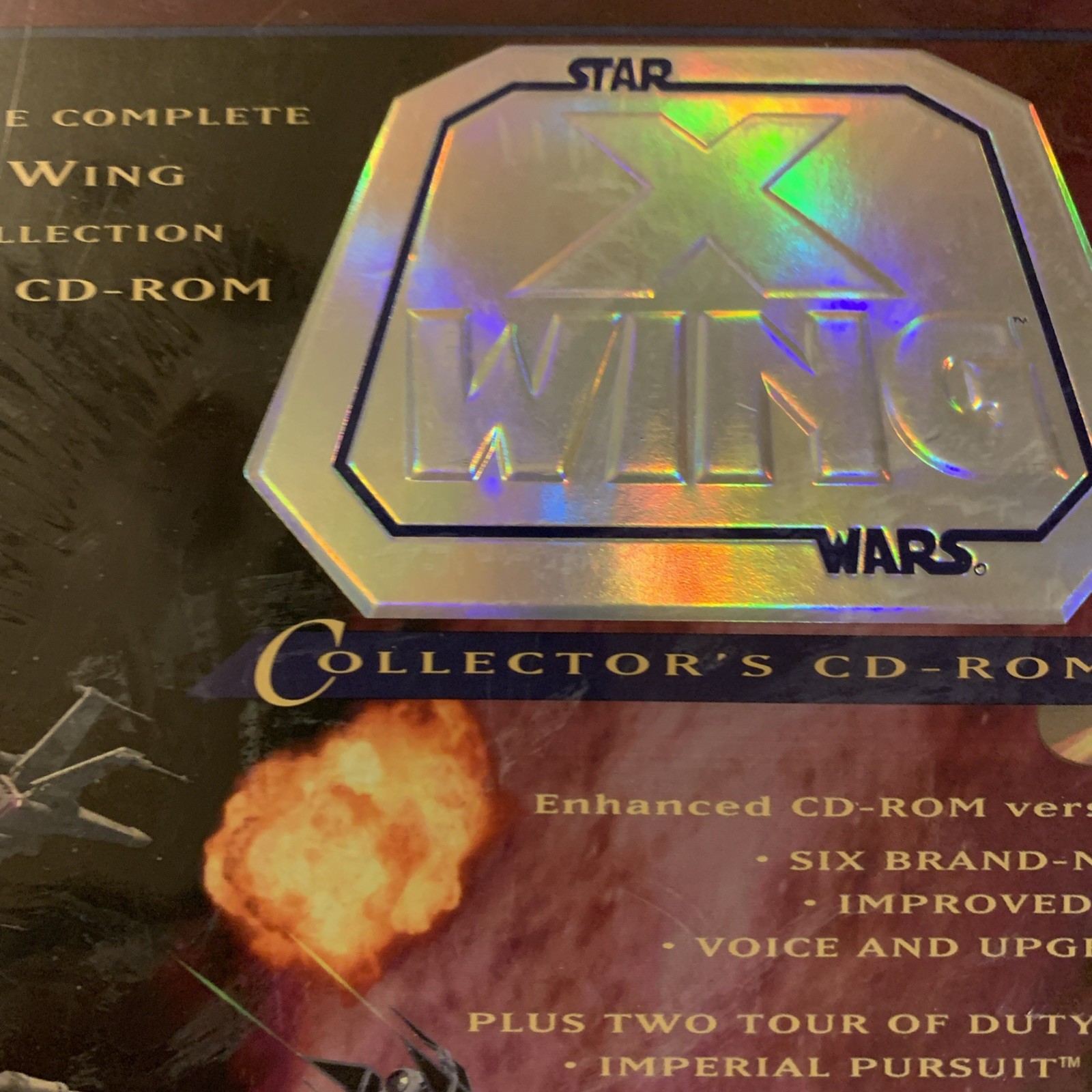 NEW VINTAGE Star Wars: X-Wing, Collector’s IBM CD-ROM 1994 In Sealed Box -90s