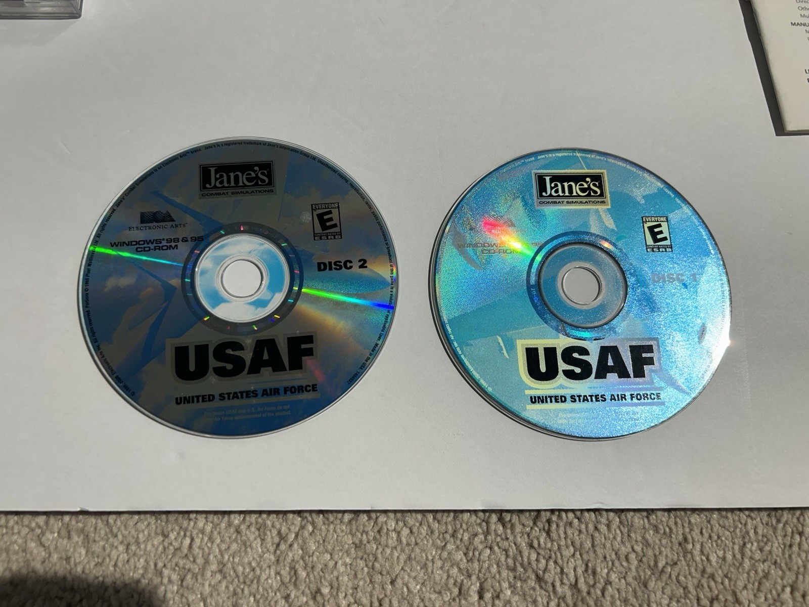 USAF: United States Air Force (PC, 1999) – Used – Unable To Test – For Parts