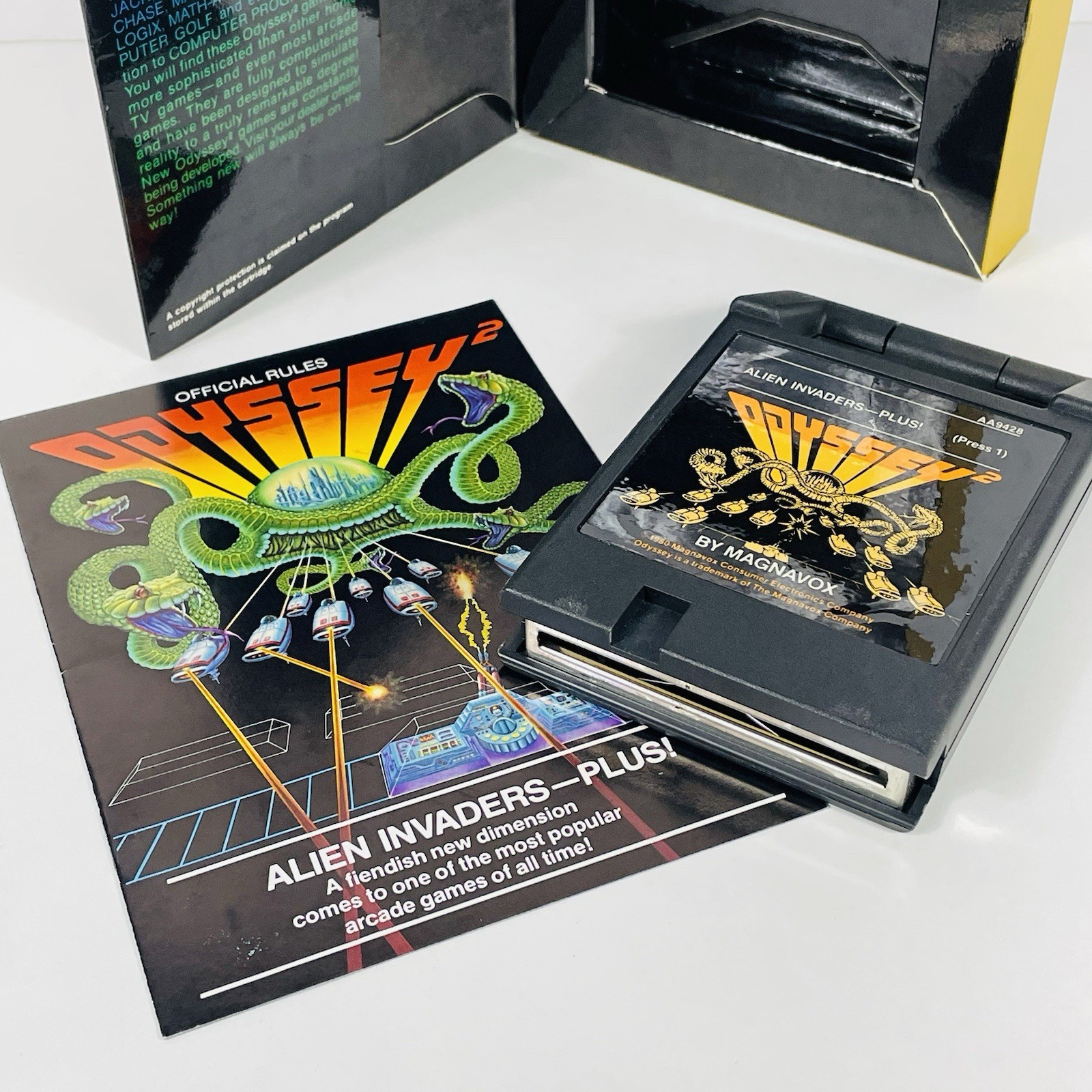 Alien Invaders Plus for Magnavox Odyssey 2 in Box with Manual