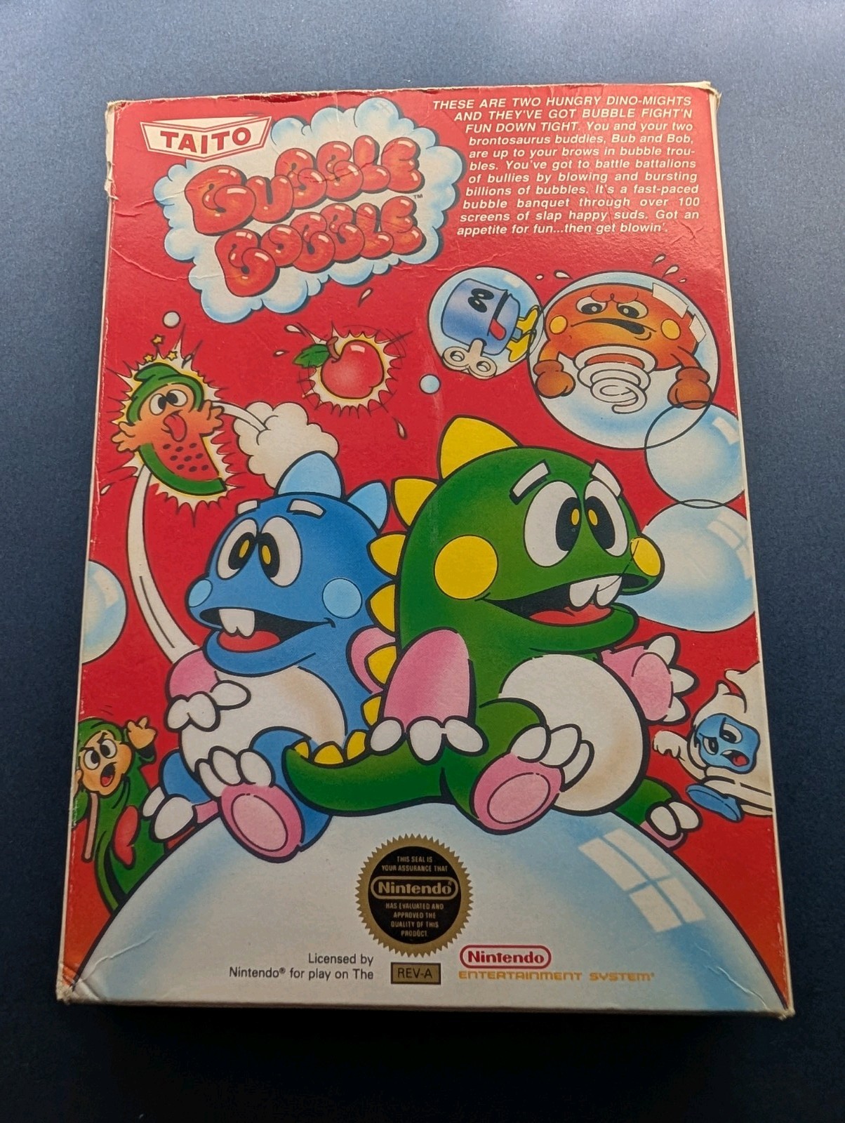 NES Bubble Bobble: Nintendo Complete In Box CIB – TESTED