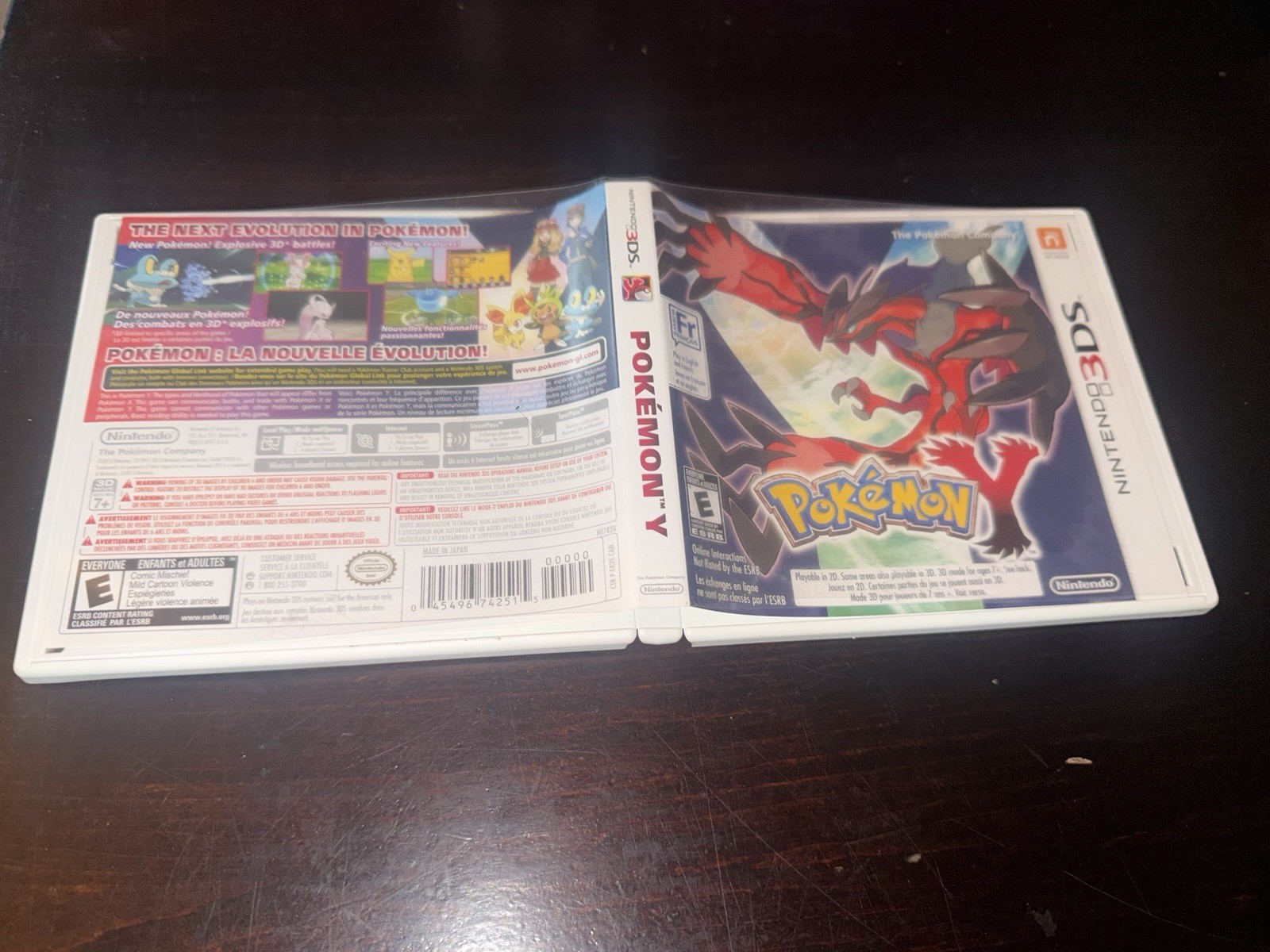 Pokemon Y (Nintendo 3DS, 2013) 100% CIB Complete w/ Cartridge,Manual, Inserts
