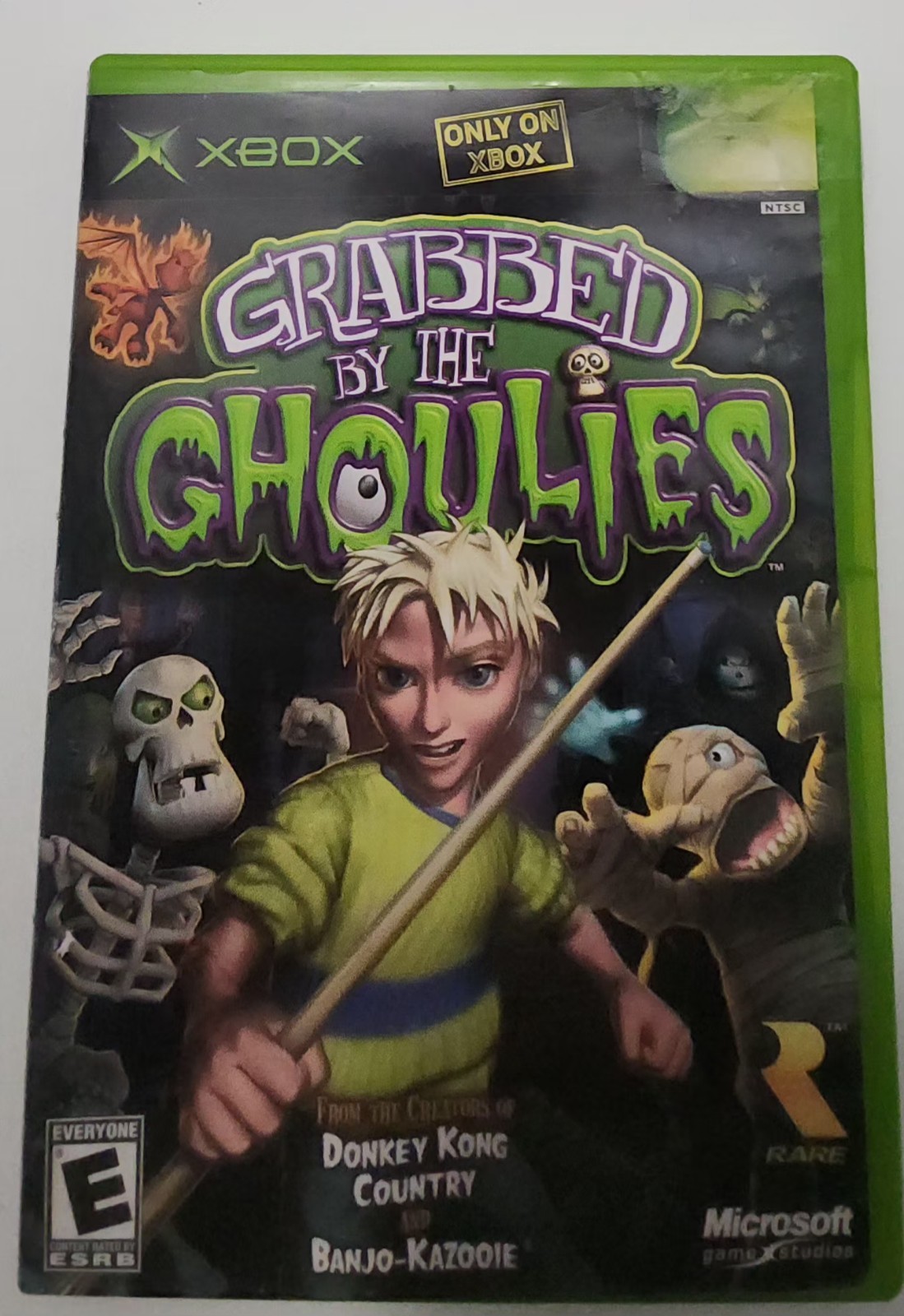 XBOX Grabbed by the Ghoulies (Microsoft Xbox, 2003) Original Game Rare