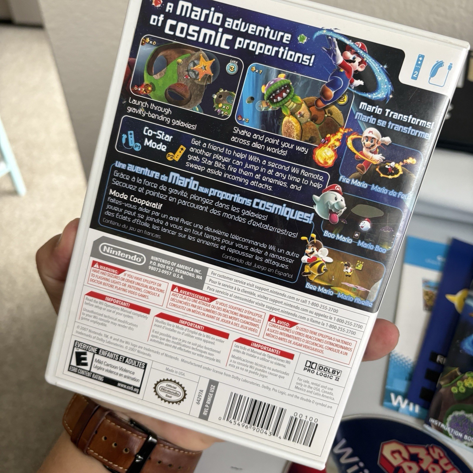 Super Mario Galaxy Nintendo Wii Game Tested & Complete 2007 Working