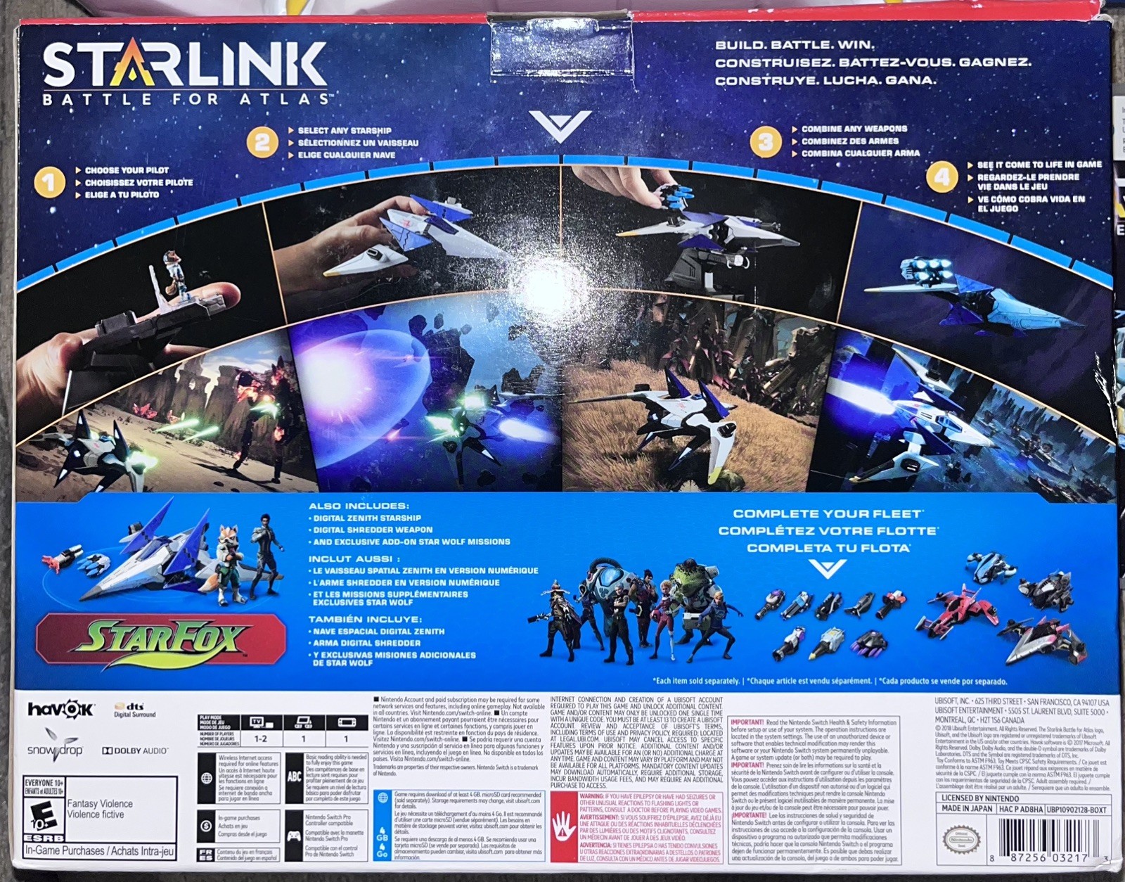 Starlink Battle for Atlas Starter Pack (Nintendo Switch) Excellent Condition CIB
