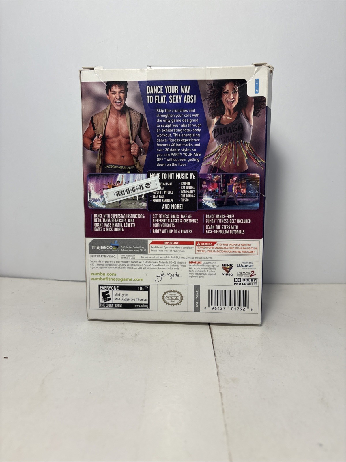 Zumba Fitness Core (Nintendo Wii, 2012) Big Box With Sealed Game & Fitness Belt!