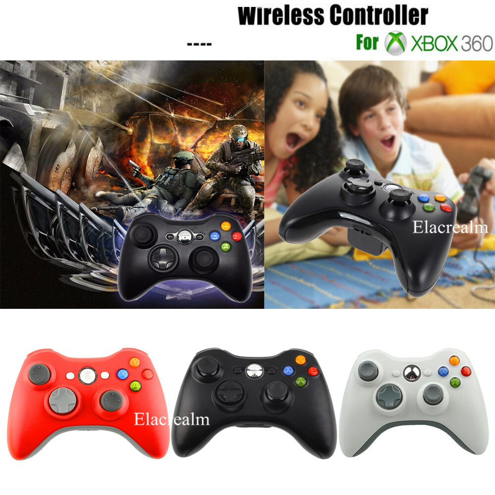 USB Wired/Wireless Gaming Controller Joystick for Microsoft Xbox 360/ PC Windows