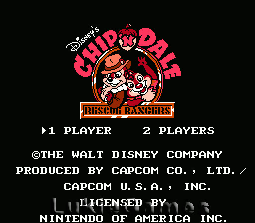 Disney’s Chip ‘n Dale Rescue Rangers NES Nintendo Game