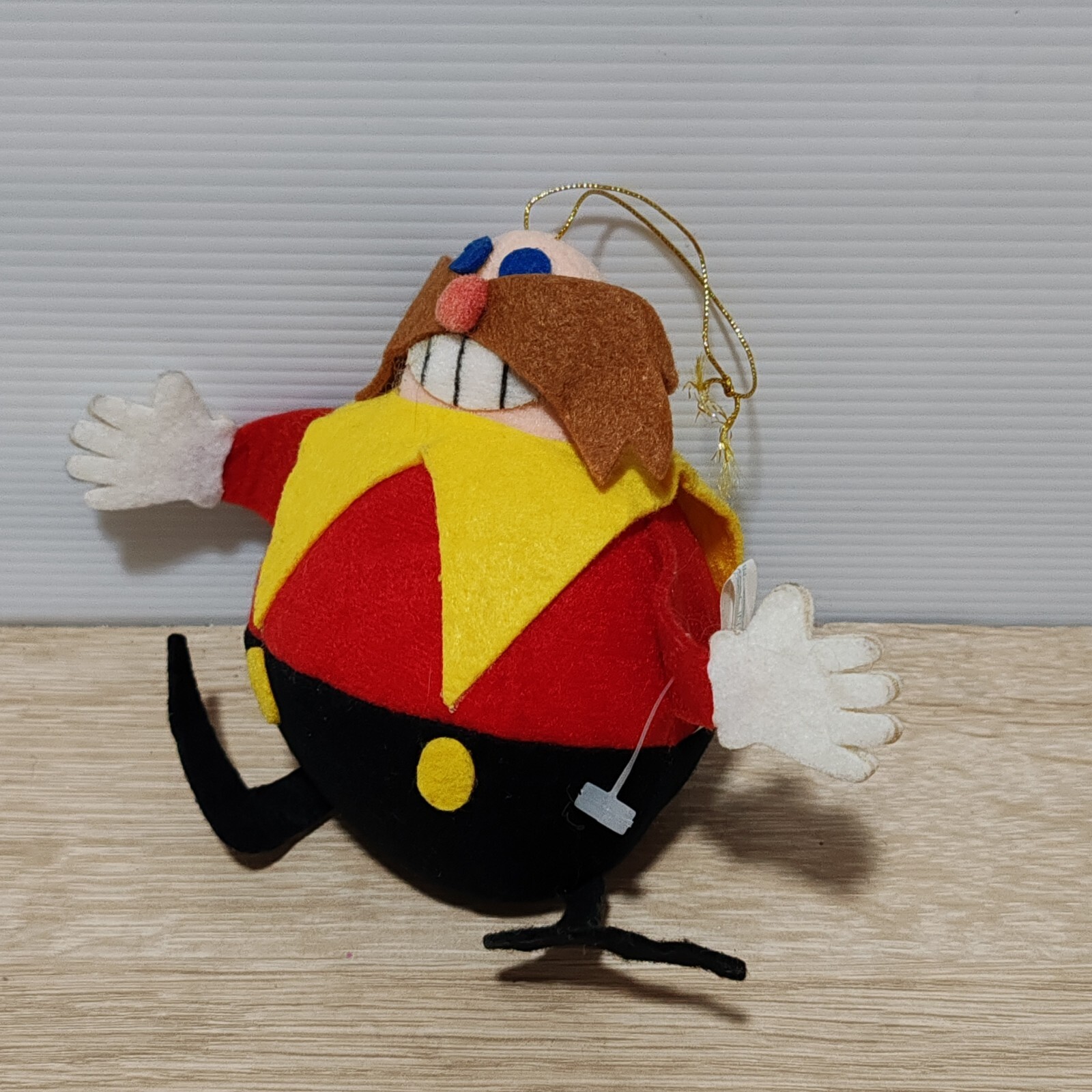 Sonic Dr Eggman Robotnik Vintage Sega 1991 Plush Doll Toy Made in Korea 4″