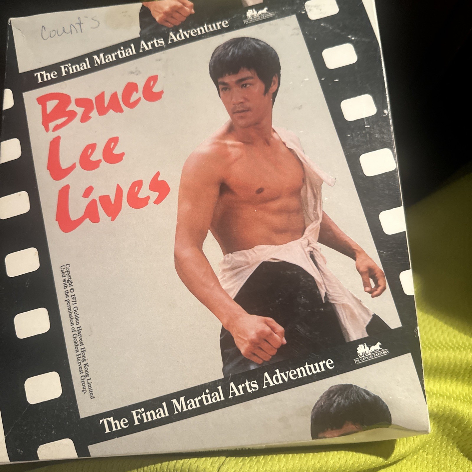 RARE Vintage 1989 Bruce Lee Lives IBM Big Box PC Game 3.5″ & 5.25″ Disk Complete