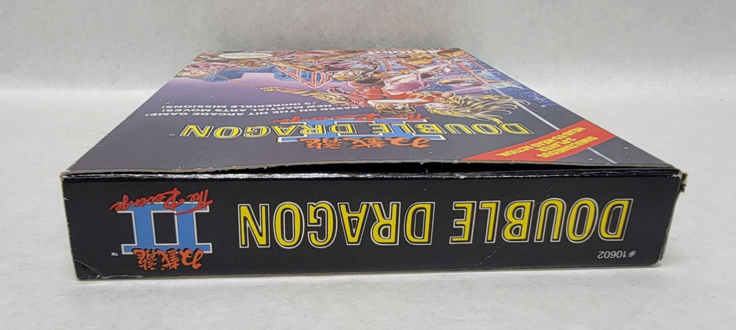 DOUBLE DRAGON II The Revenge – Nintendo NES – Game, Box, Sleeve, Poster & Foam