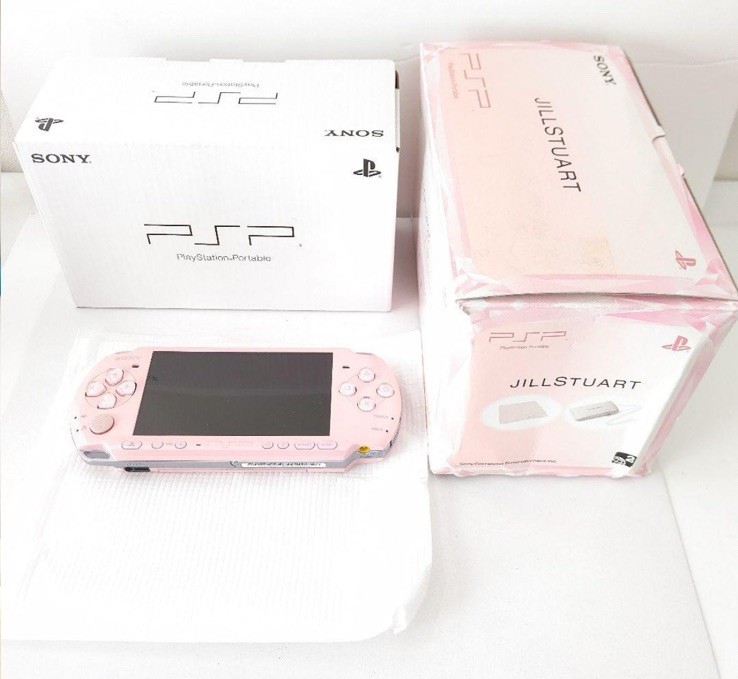 Excellent Sony PSP-3000 PSP 3000 Console Pink Region Free Jill Stuart Edition