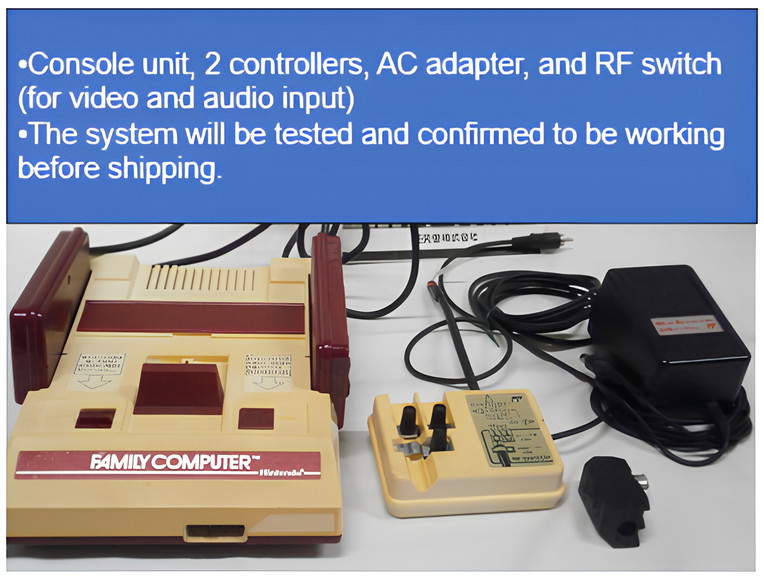 Nintendo Famicom Console HVC-001 RF Adapter Analog TV Input Japan