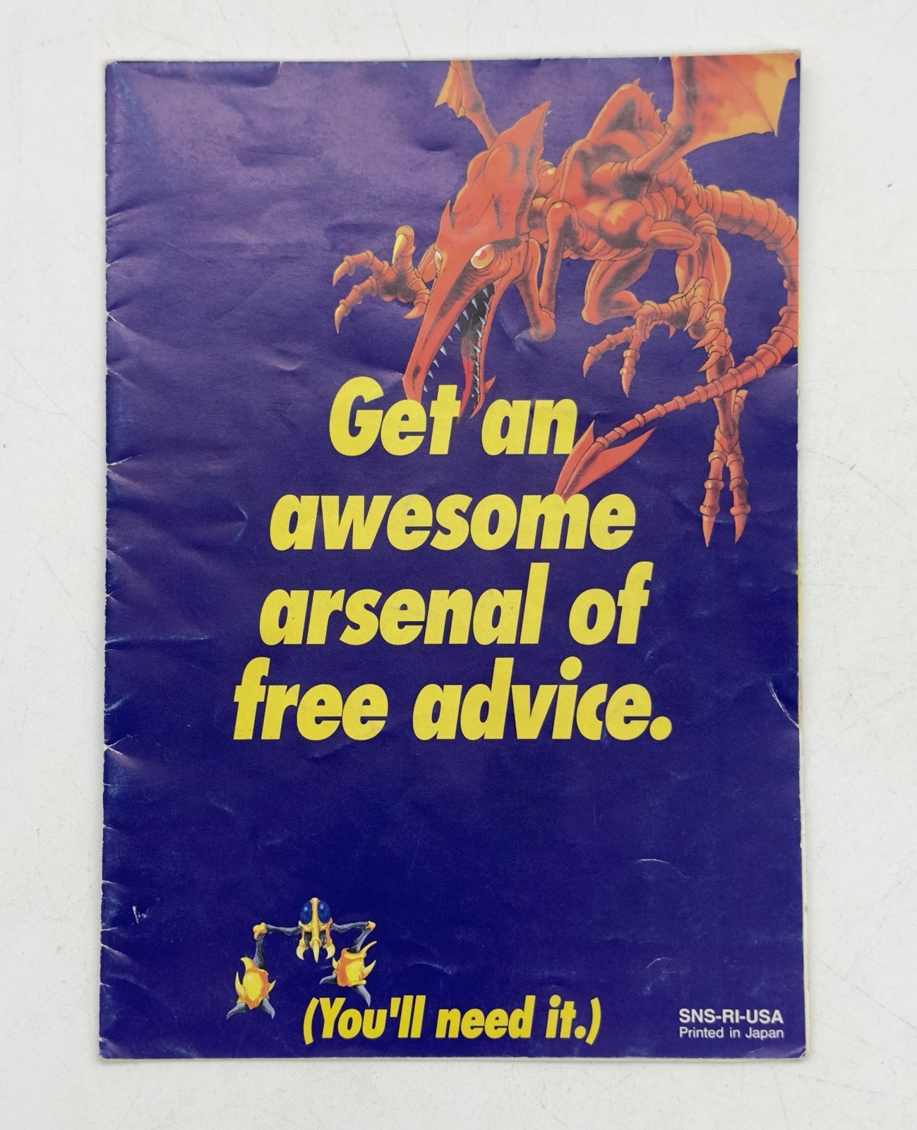 INSERT ONLY Super Metroid Nintendo SNES Authentic Players Guide Offer GUC