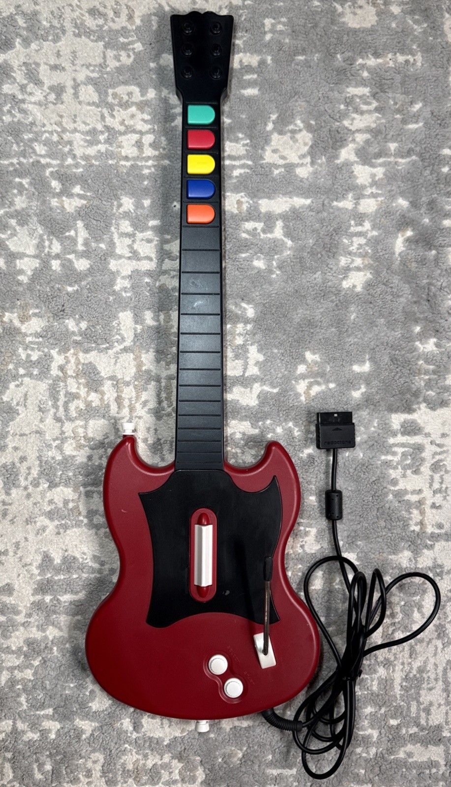 RedOctane PSLGH Guitar Hero Wired Controller Red Sony PlayStation 2 PS2 – TESTED
