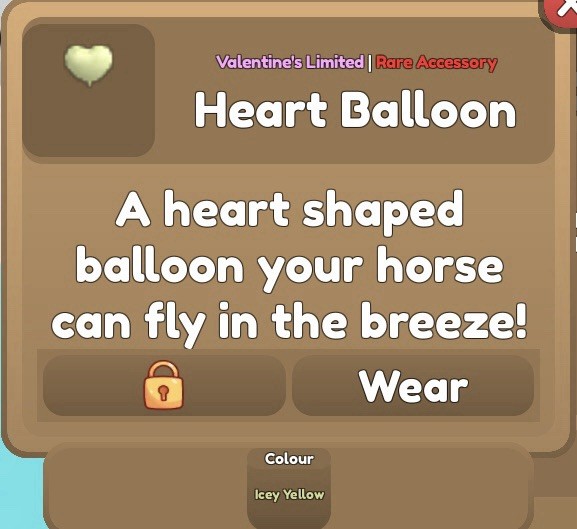 Wild Horse Islands Heart Balloon Accessory | Please Read Description