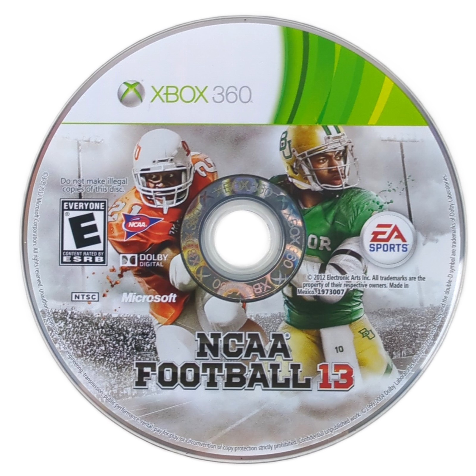 EA SPORTS NCAA Football 13 Xbox 360 College Football Case Disc Insert Tested