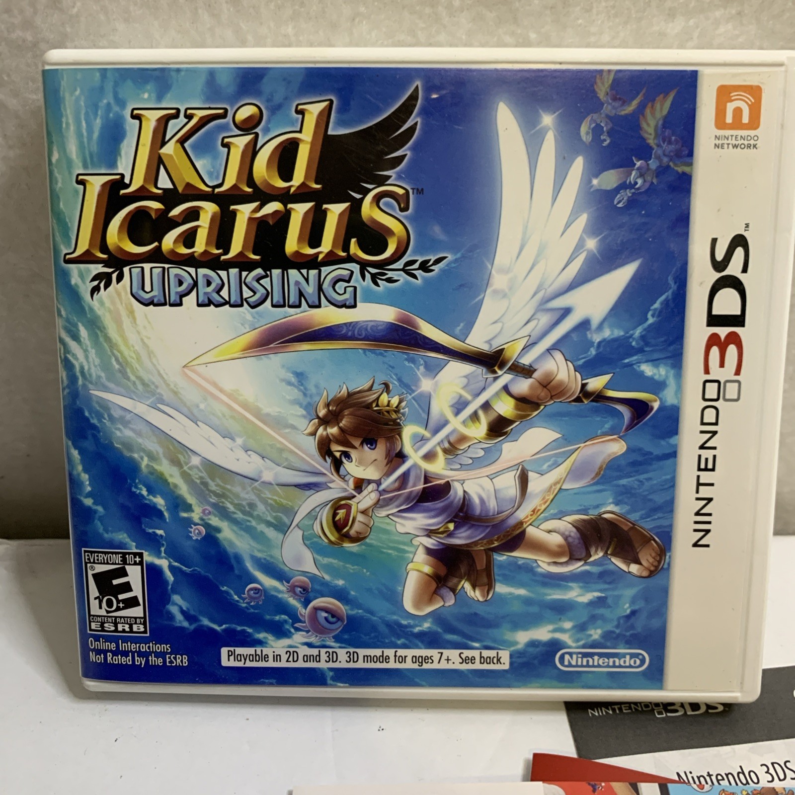 Kid Icarus Uprising (Nintendo 3DS) Complete Game Case Manual Cartridge