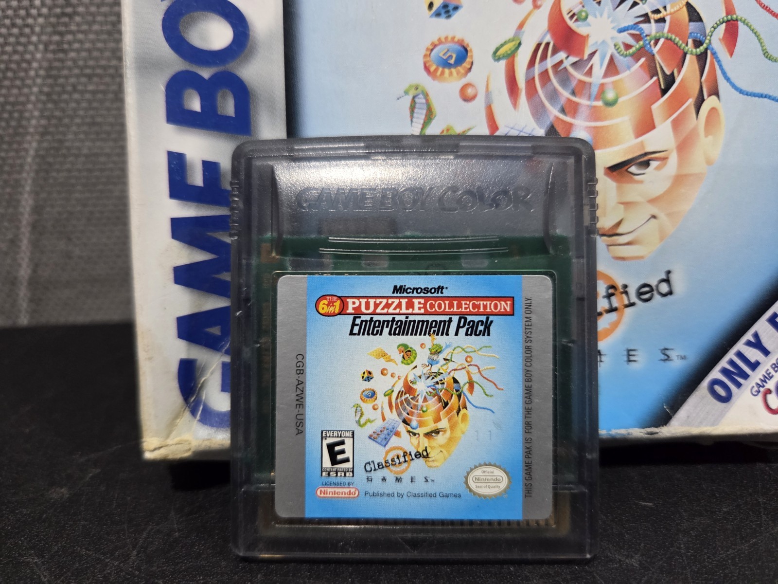 Microsoft Puzzle Collection Entertainment Pack (Nintendo Game Boy Color) CIB